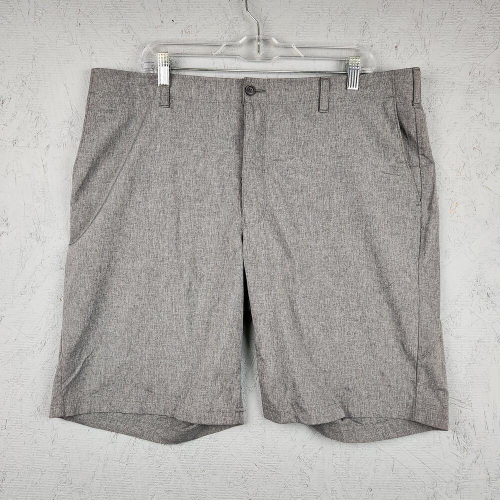 PGA Tour Gray Golf Shorts Mens 40 Large Stretch Casual Dress Pockets Preformance